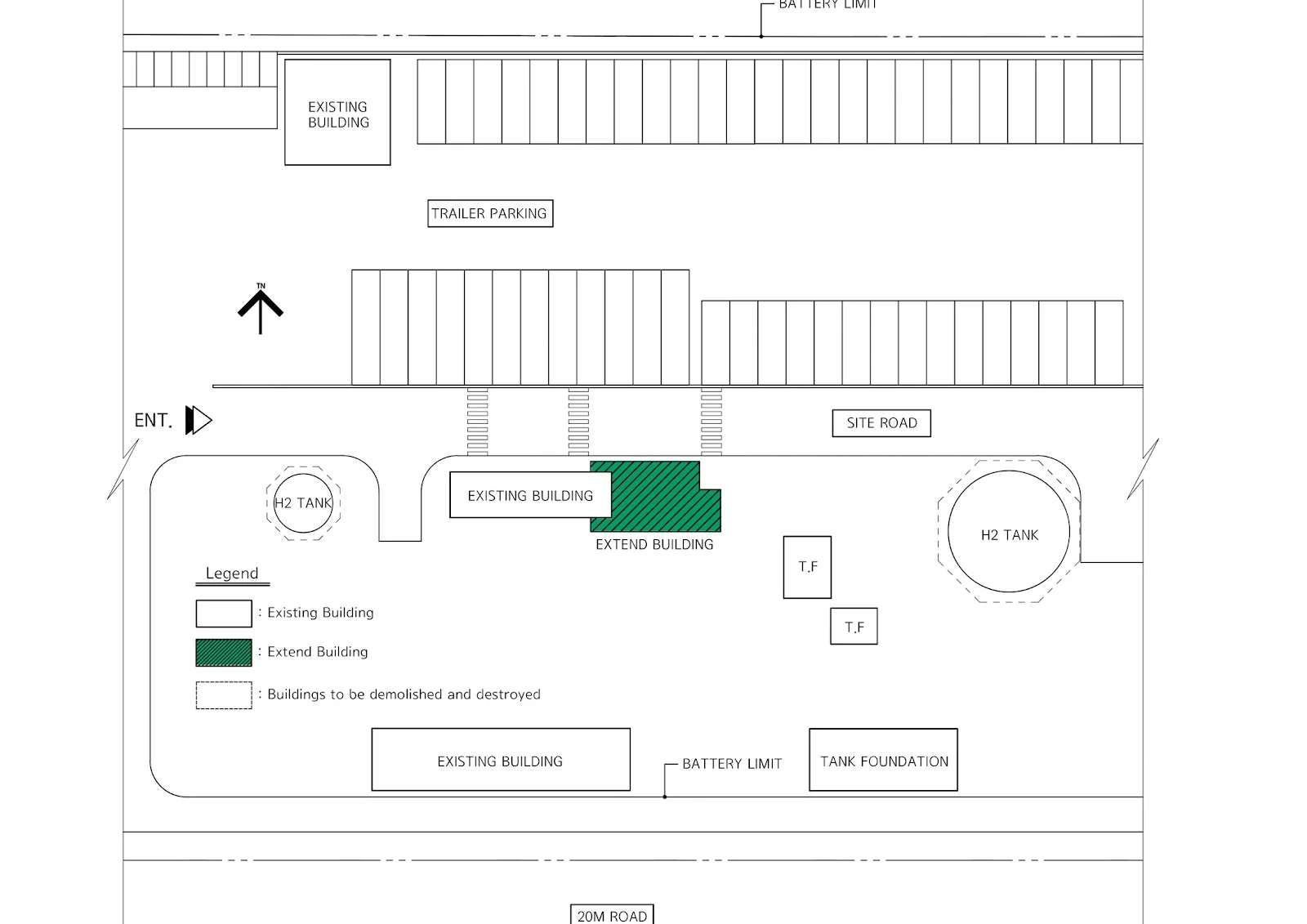 APK H2 Trailer Main Centre, Spatial concept