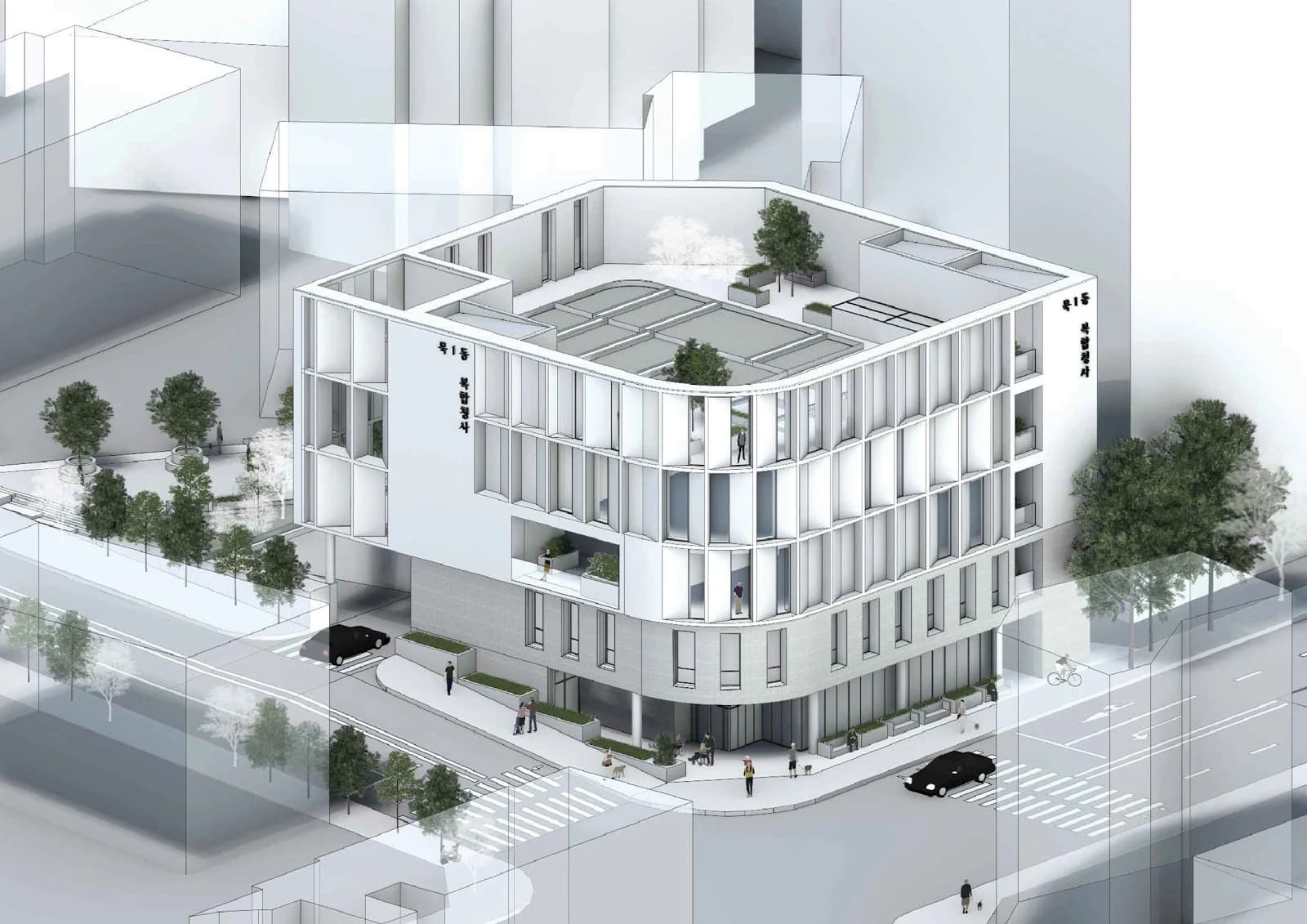 Muk 1-dong Administration & Welfare Center, Urban context