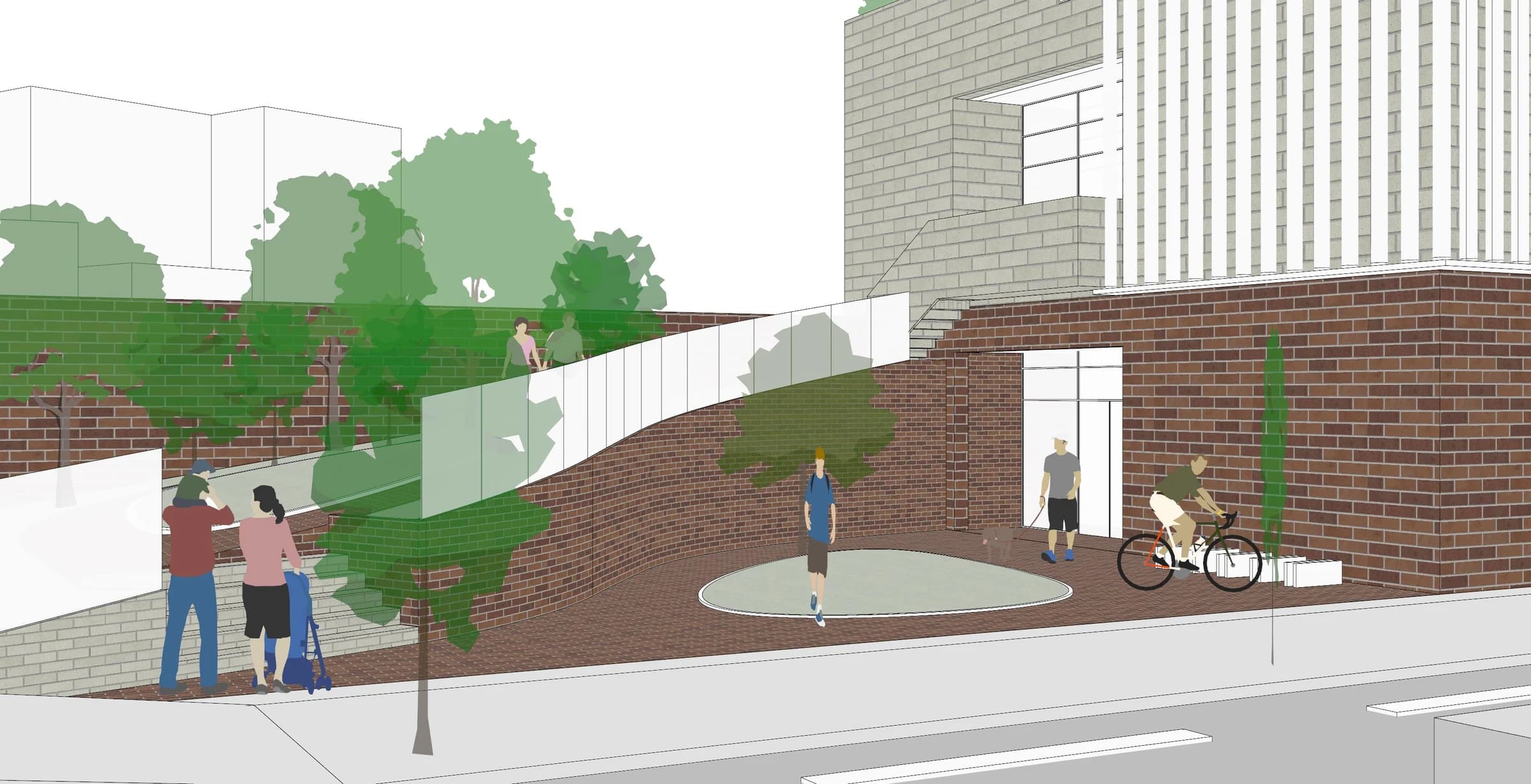 Sugung-dong Administration & Welfare Center, Outdoor space